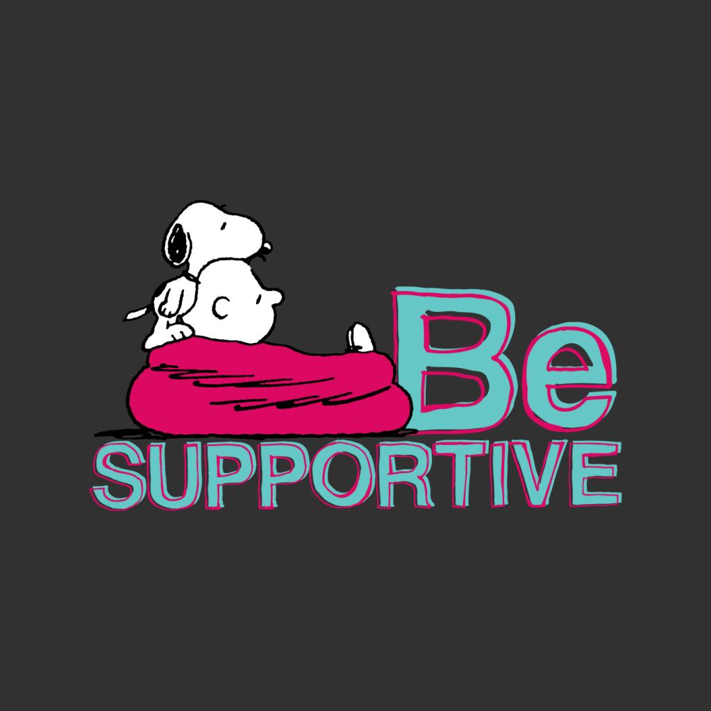 Peanuts Snoopy Being Supportive For Charlie Brown Men's Sweatshirt-ALL + EVERY