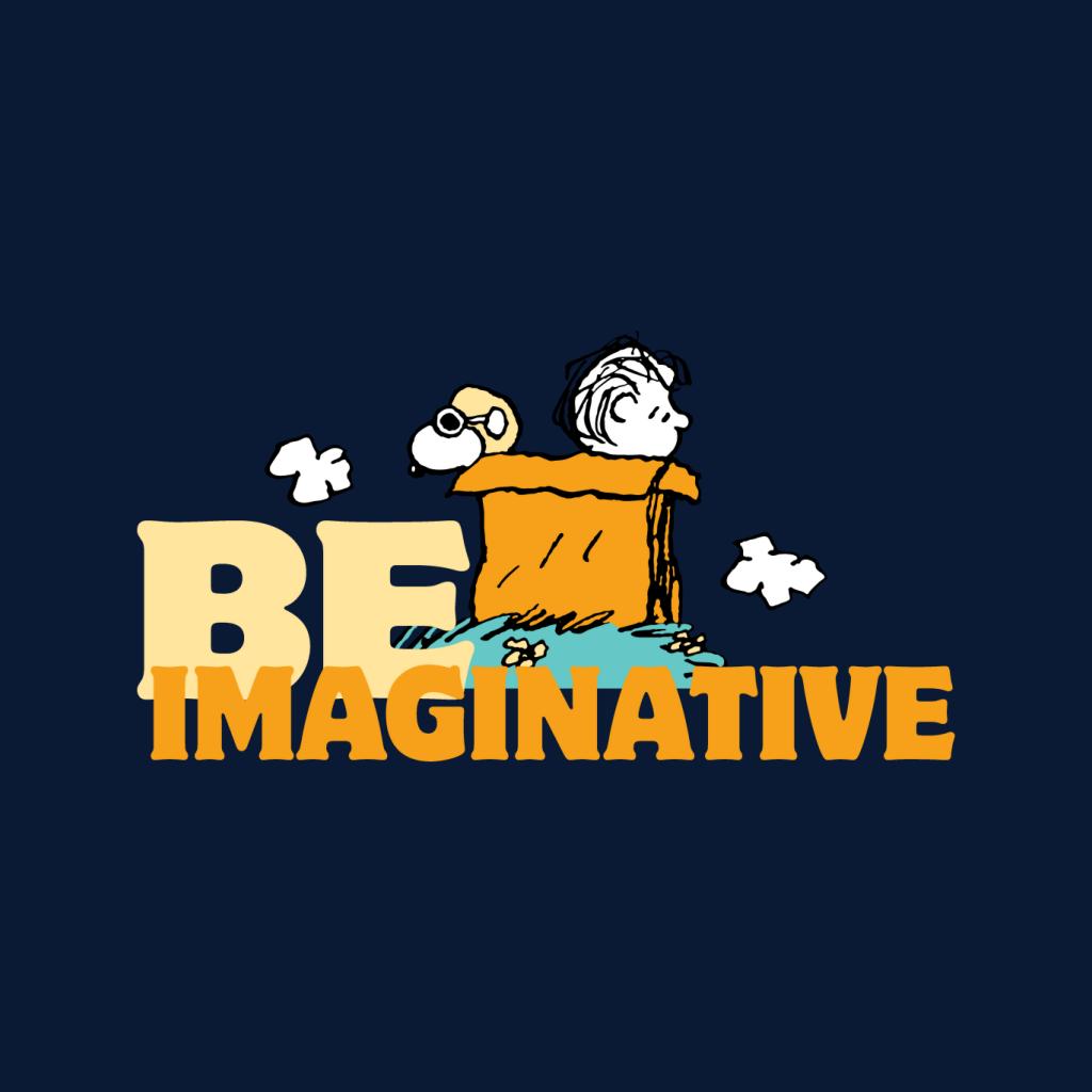 Peanuts Snoopy Charlie Brown Be Imaginative Women's T-Shirt-ALL + EVERY