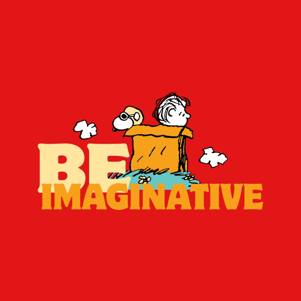 Peanuts Snoopy Charlie Brown Be Imaginative Women's T-Shirt-ALL + EVERY