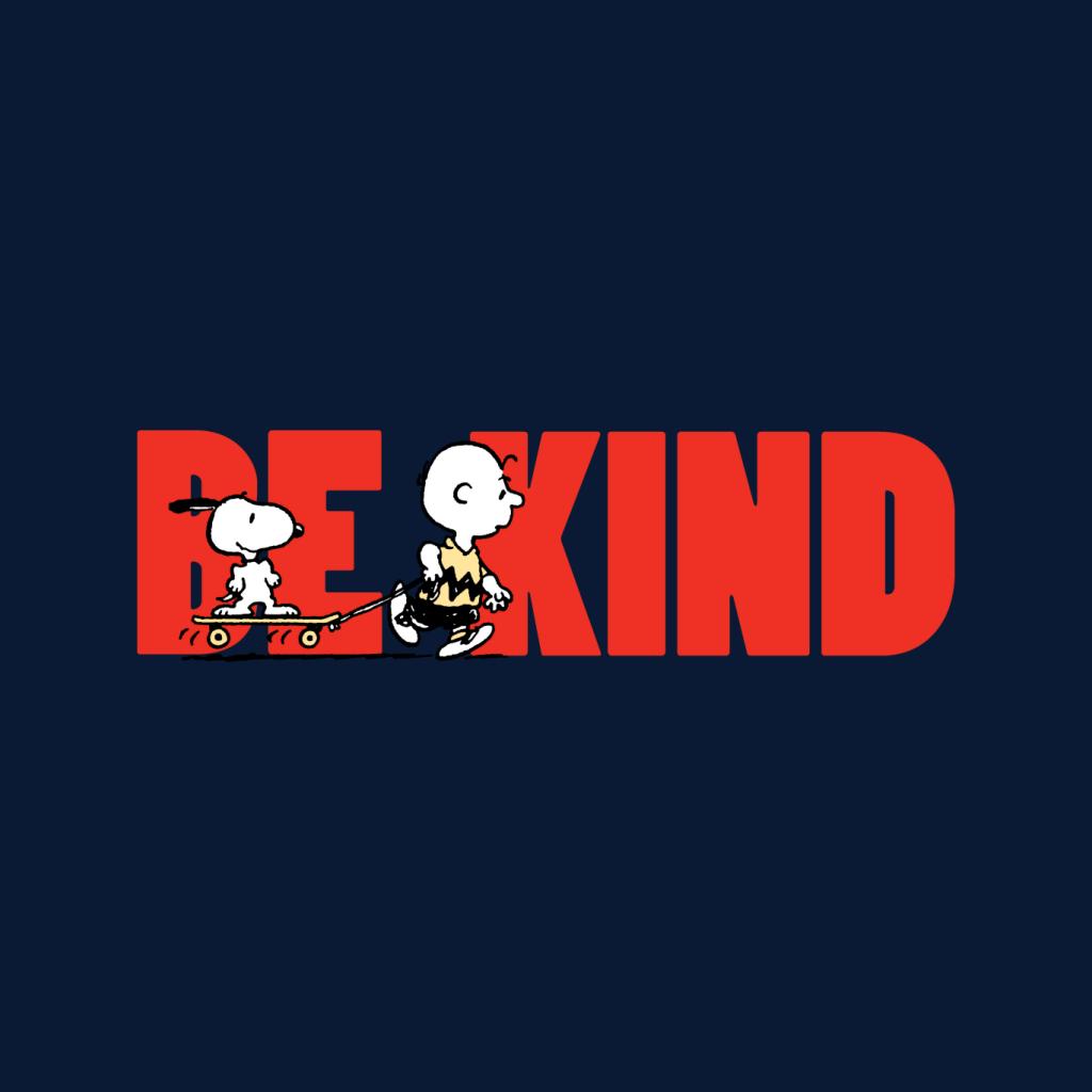 Peanuts Snoopy Charlie Brown Skateboard Be Kind Women's T-Shirt-ALL + EVERY