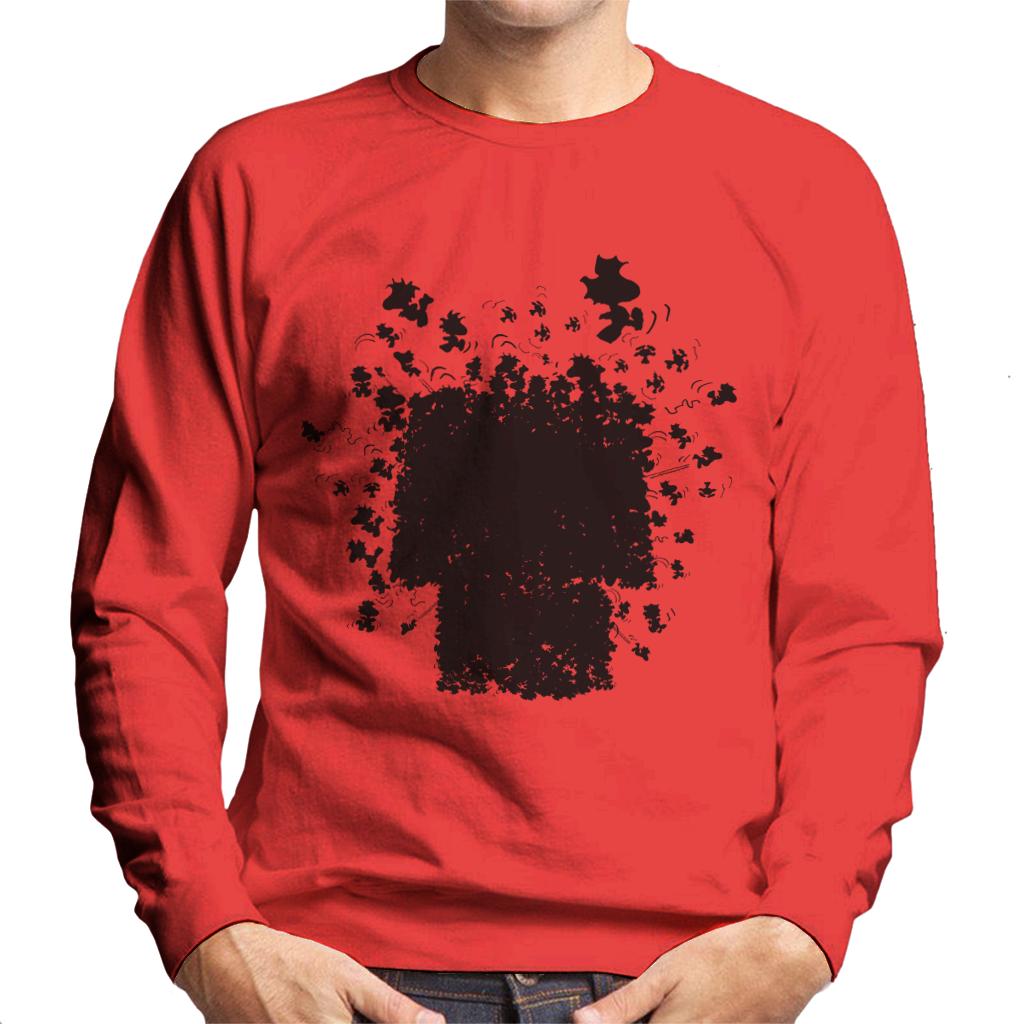 Peanuts Snoopy Woodstock Kennel Men's Sweatshirt-ALL + EVERY