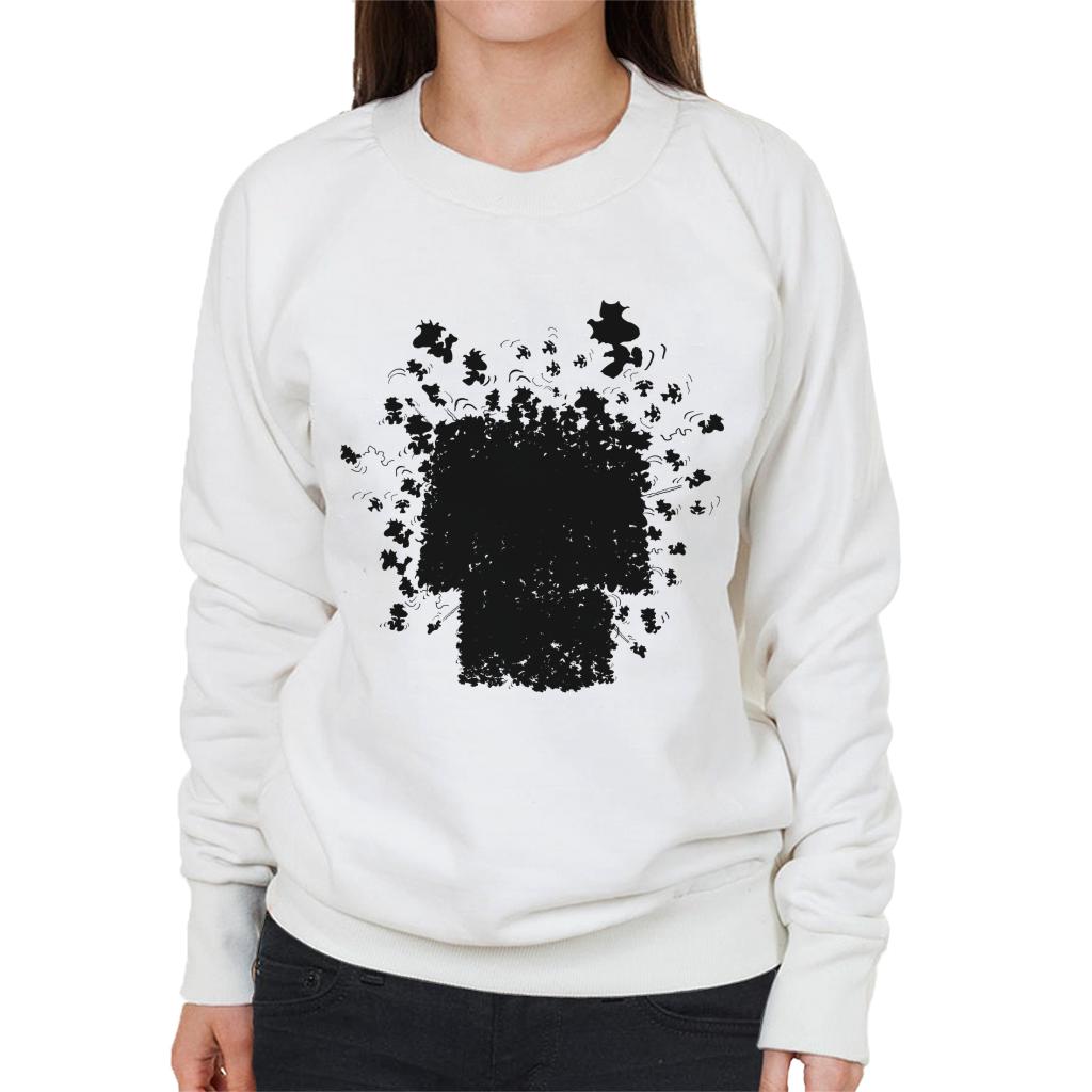 Peanuts Snoopy Woodstock Kennel Women's Sweatshirt-ALL + EVERY