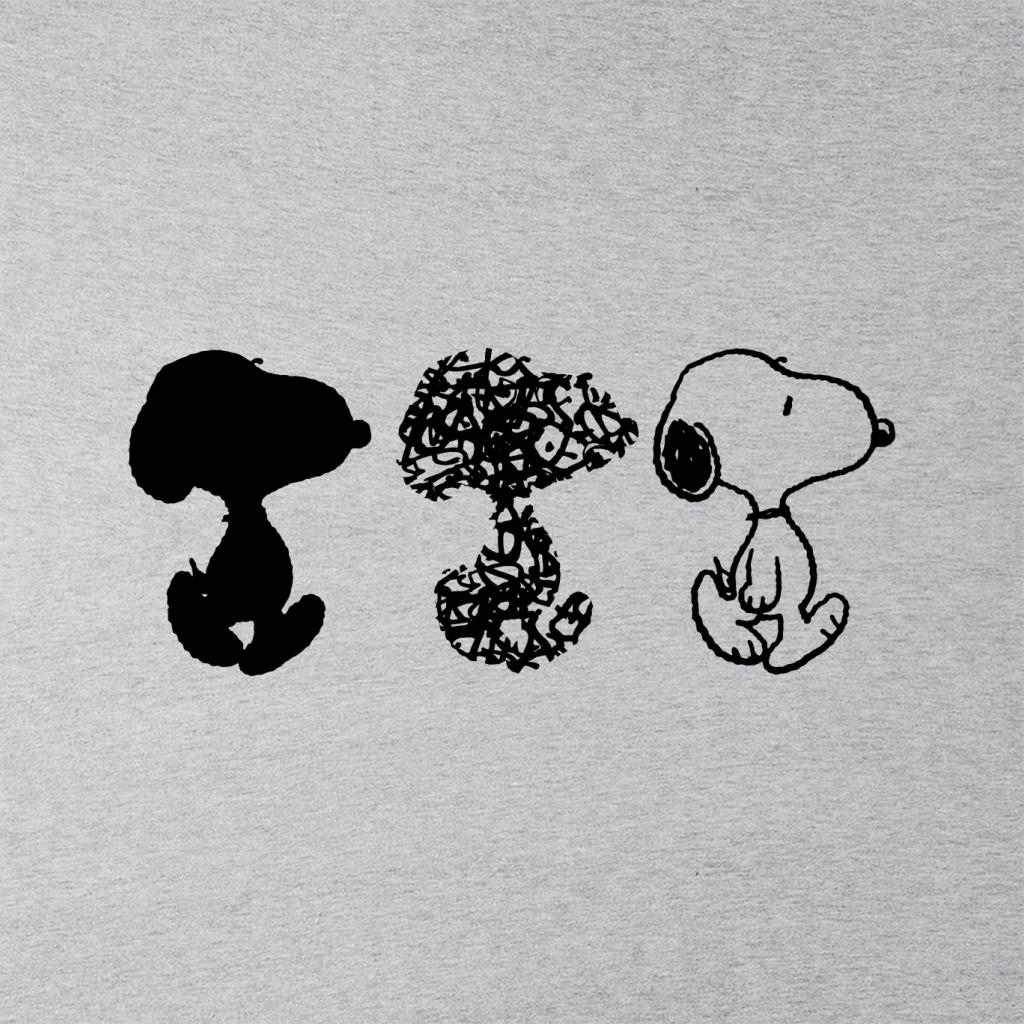 Peanuts Snoopy Black And White Trio Women's T-Shirt-ALL + EVERY