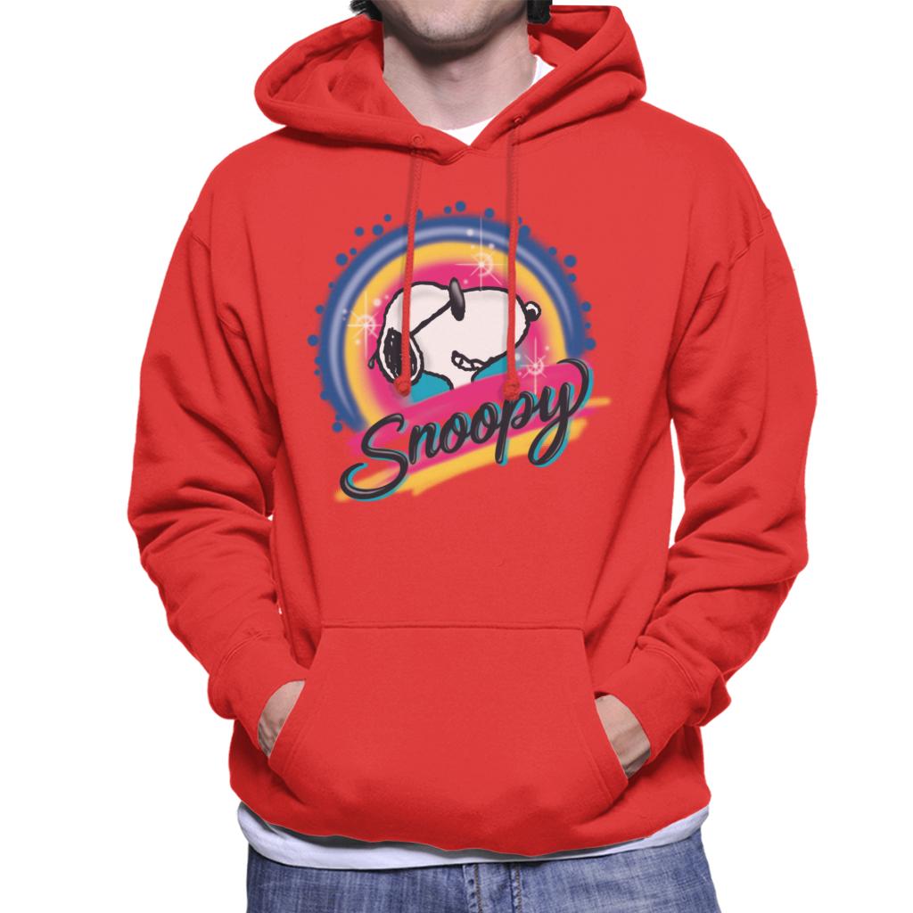 Peanuts Snoopy Wearing Sunglasses Colourful Men's Hooded Sweatshirt-ALL + EVERY