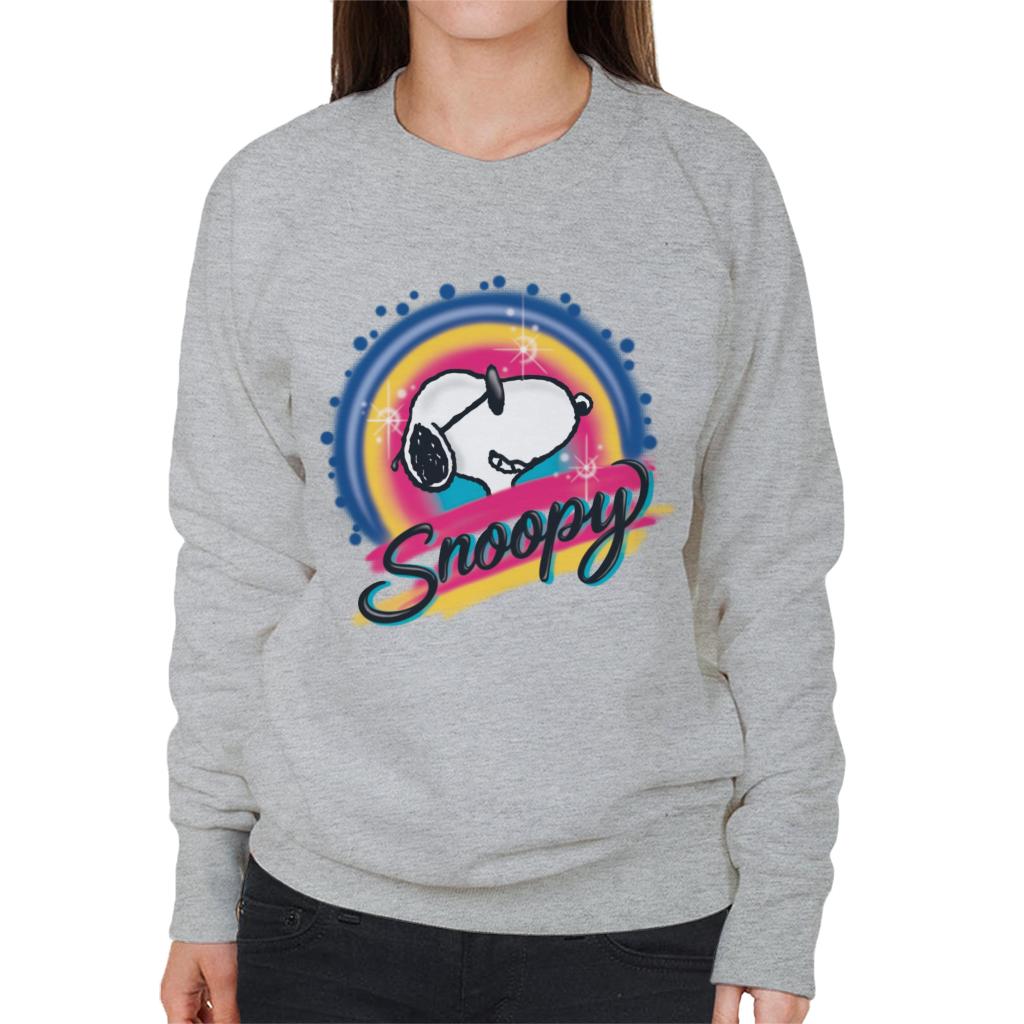 Peanuts Snoopy Wearing Sunglasses Colourful Women's Sweatshirt-ALL + EVERY