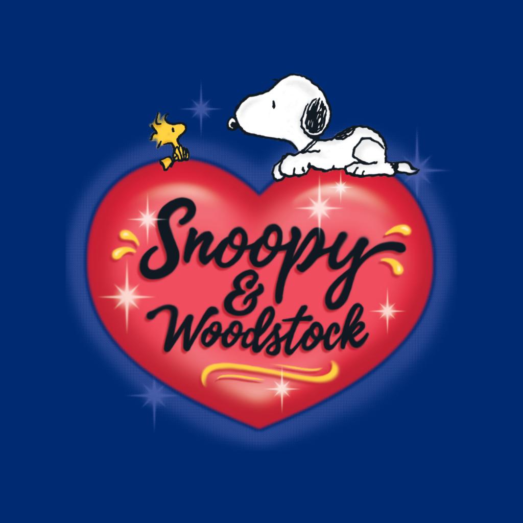 Peanuts Snoopy Woodstock Love Heart Men's Hooded Sweatshirt-ALL + EVERY