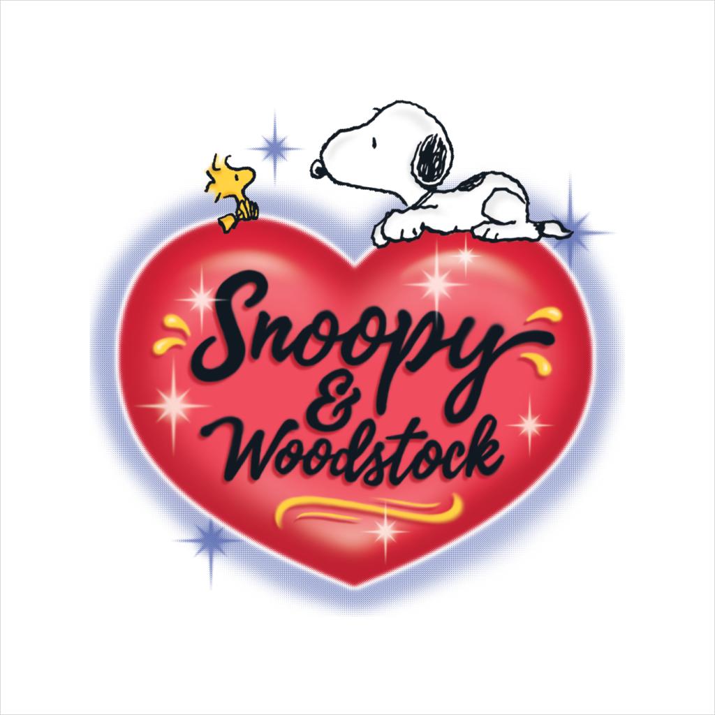 Peanuts Snoopy Woodstock Love Heart Women's Hooded Sweatshirt-ALL + EVERY