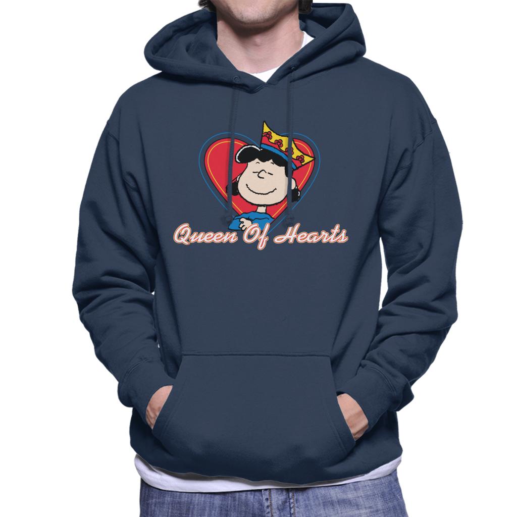 Peanuts Lucy Van Pelt Queen Of Hearts Men's Hooded Sweatshirt-ALL + EVERY