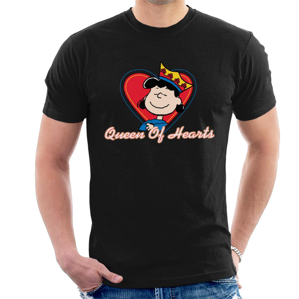 Peanuts Lucy Van Pelt Queen Of Hearts Men's T-Shirt-ALL + EVERY