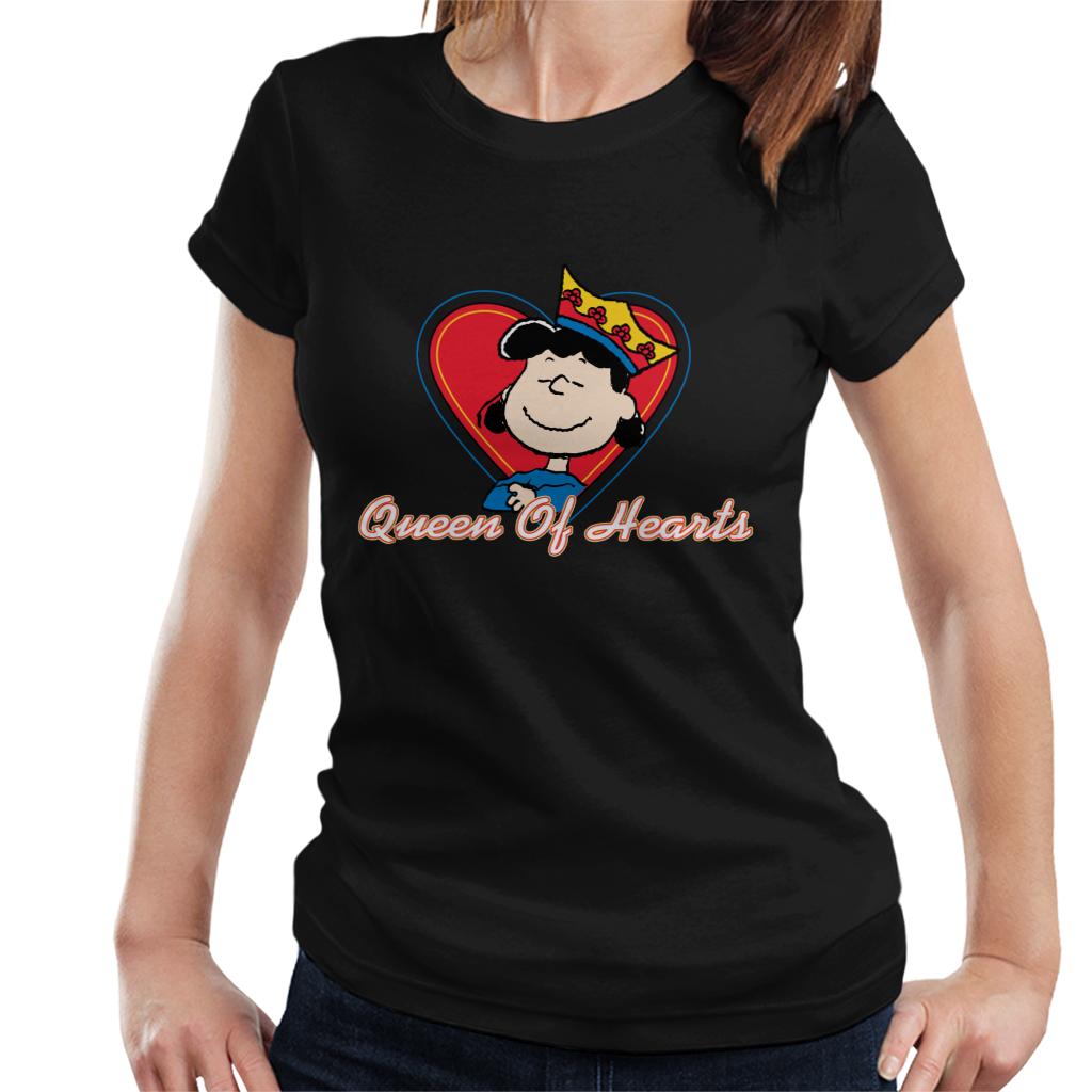 Peanuts Lucy Van Pelt Queen Of Hearts Women's T-Shirt-ALL + EVERY