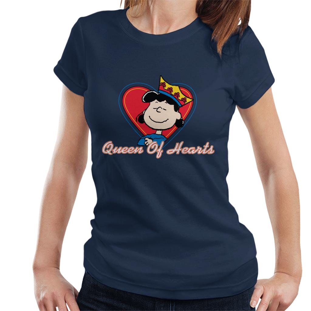 Peanuts Lucy Van Pelt Queen Of Hearts Women's T-Shirt-ALL + EVERY