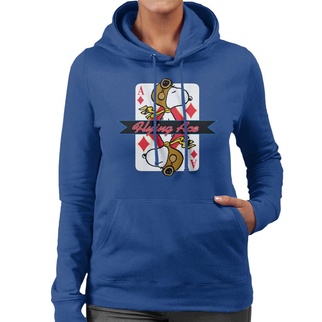 Peanuts Snoopy Flying Ace Women's Hooded Sweatshirt-ALL + EVERY