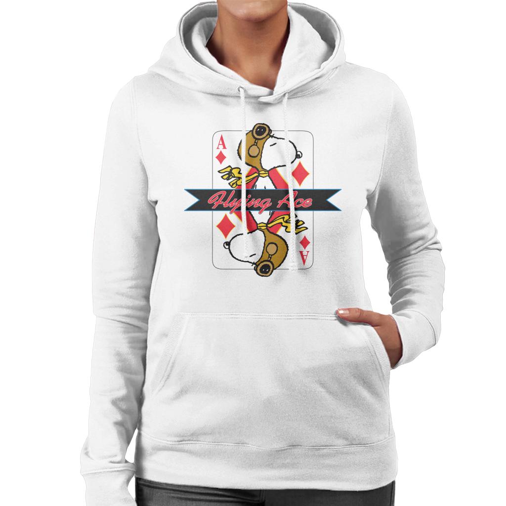 Peanuts Snoopy Flying Ace Women's Hooded Sweatshirt-ALL + EVERY