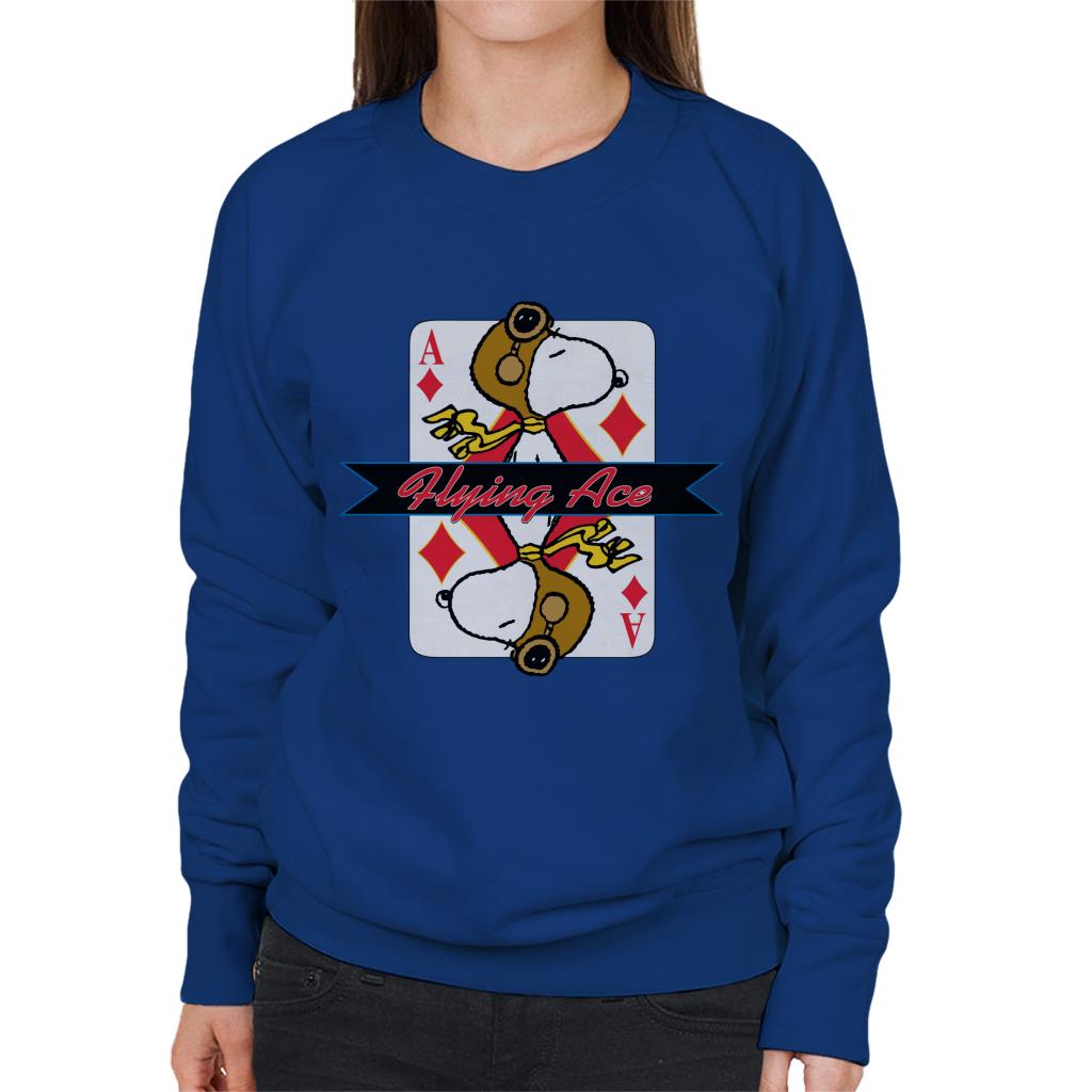 Peanuts Snoopy Flying Ace Women's Sweatshirt-ALL + EVERY