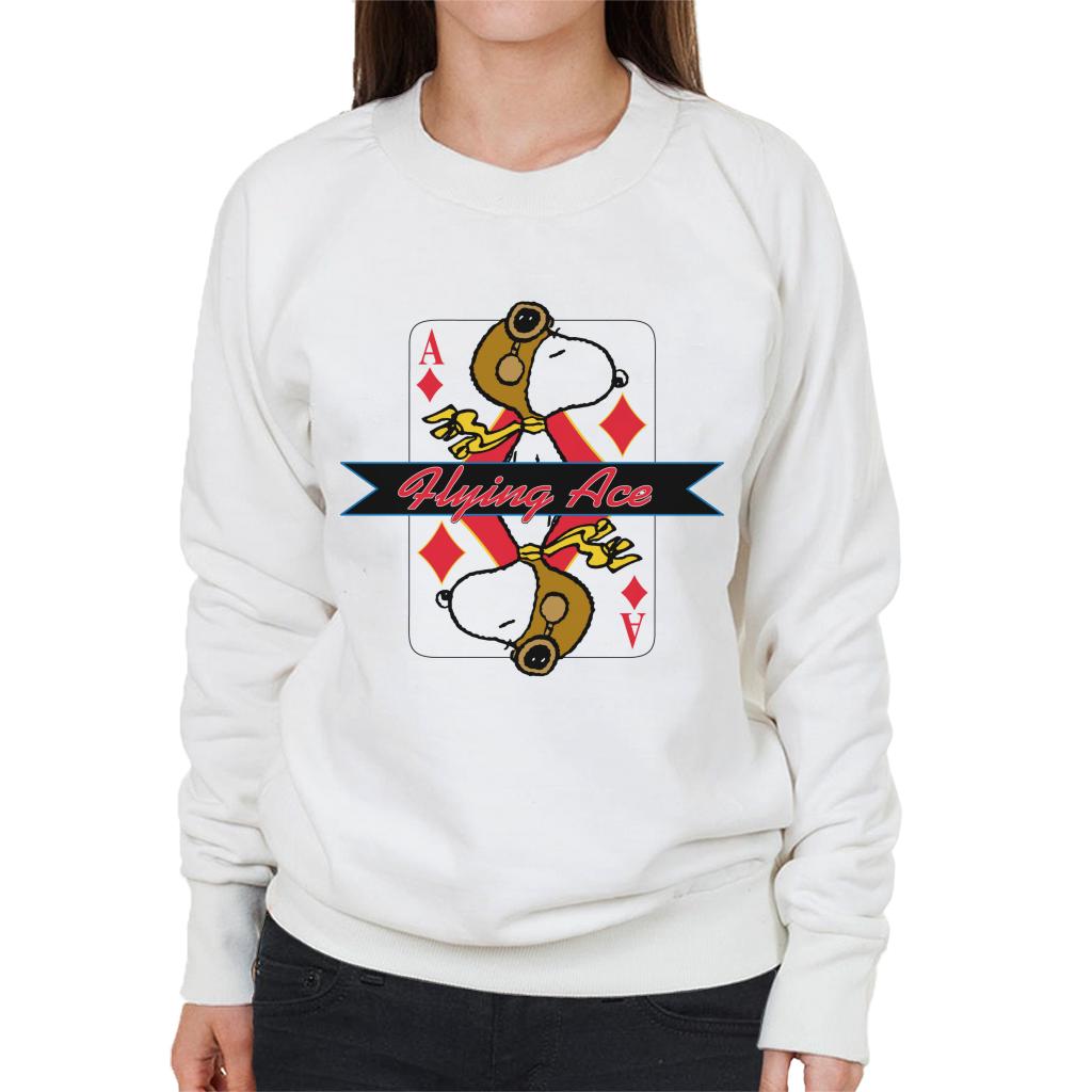 Peanuts Snoopy Flying Ace Women's Sweatshirt-ALL + EVERY