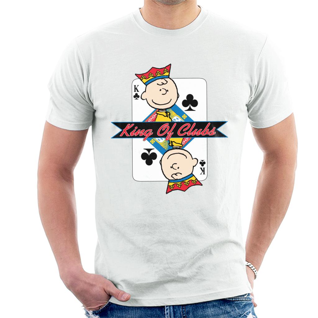 Peanuts Charlie Brown King Of Clubs Men's T-Shirt-ALL + EVERY