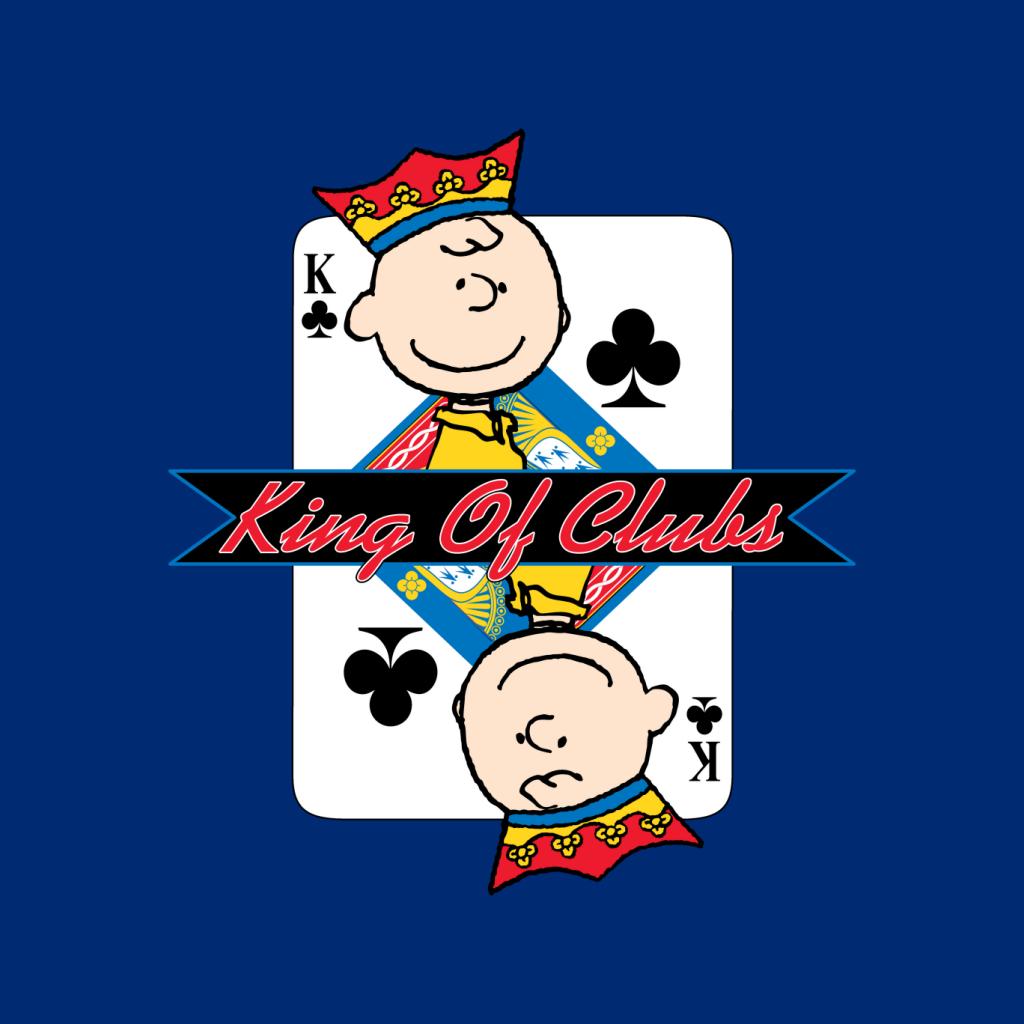 Peanuts Charlie Brown King Of Clubs Women's T-Shirt-ALL + EVERY