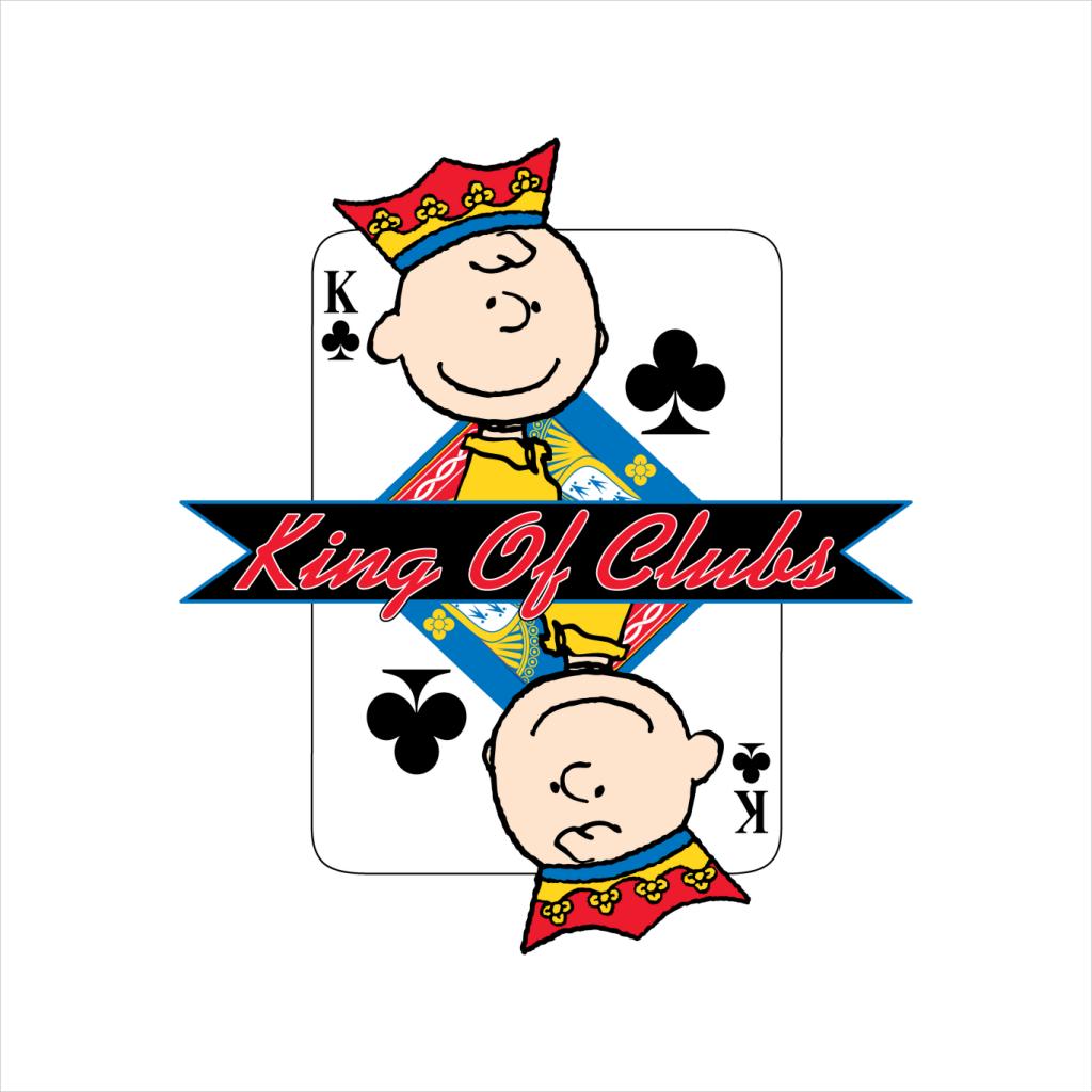 Peanuts Charlie Brown King Of Clubs Women's T-Shirt-ALL + EVERY