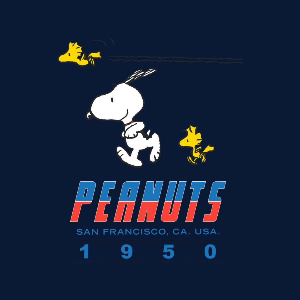 Peanuts Snoopy Woodstock 1950s San Francisco Men's Sweatshirt-ALL + EVERY