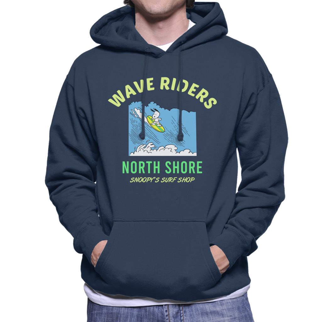 Peanuts Snoopy Wave Riders North Shore Men's Hooded Sweatshirt-ALL + EVERY