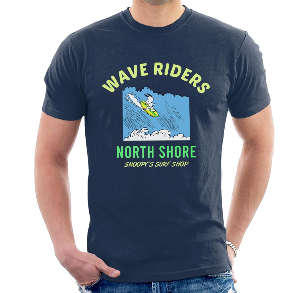 Peanuts Snoopy Wave Riders North Shore Men's T-Shirt-ALL + EVERY