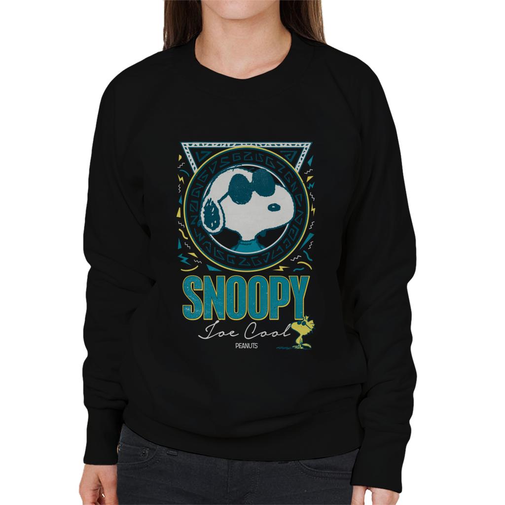 Peanuts Snoopy Sunglasses Joe Cool Women's Sweatshirt-ALL + EVERY