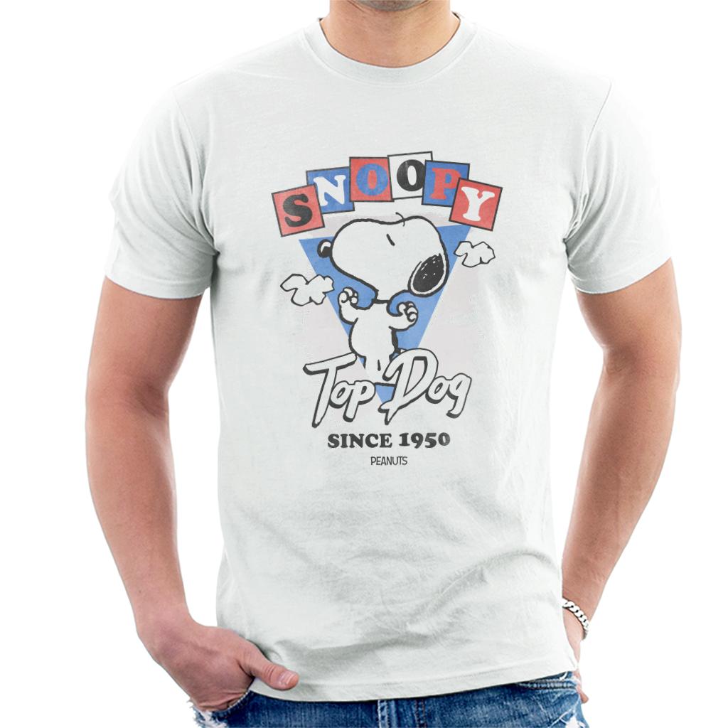 Peanuts Snoopy Top Dog Since 1950 Men's T-Shirt-ALL + EVERY