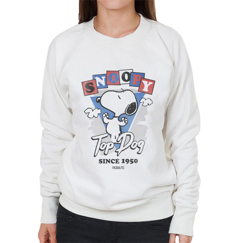 Peanuts Snoopy Top Dog Since 1950 Women's Sweatshirt-ALL + EVERY