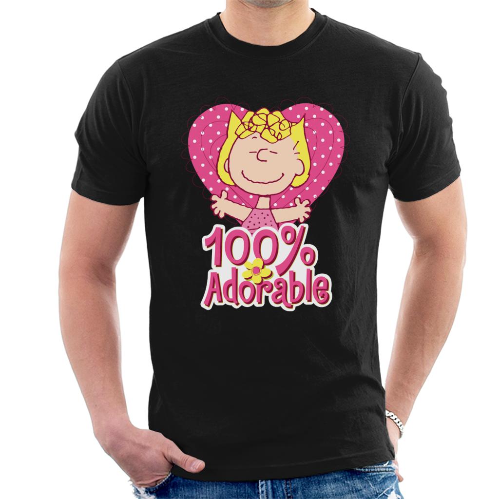 Peanuts Sally Brown Pink And Adorable Men's T-Shirt-ALL + EVERY