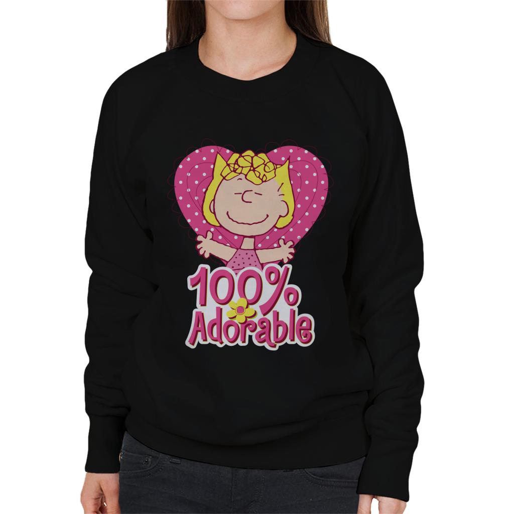 Peanuts Sally Brown Pink And Adorable Women's Sweatshirt-ALL + EVERY