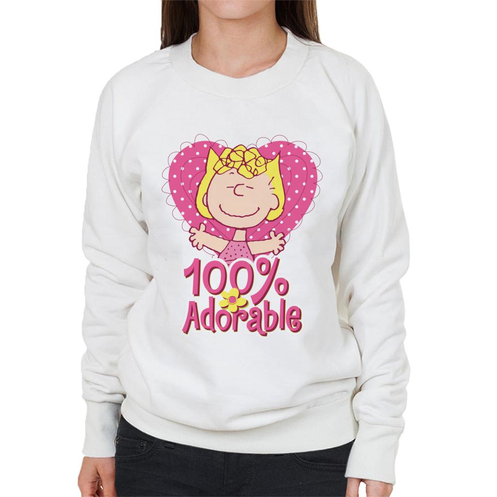 Peanuts Sally Brown Pink And Adorable Women's Sweatshirt-ALL + EVERY