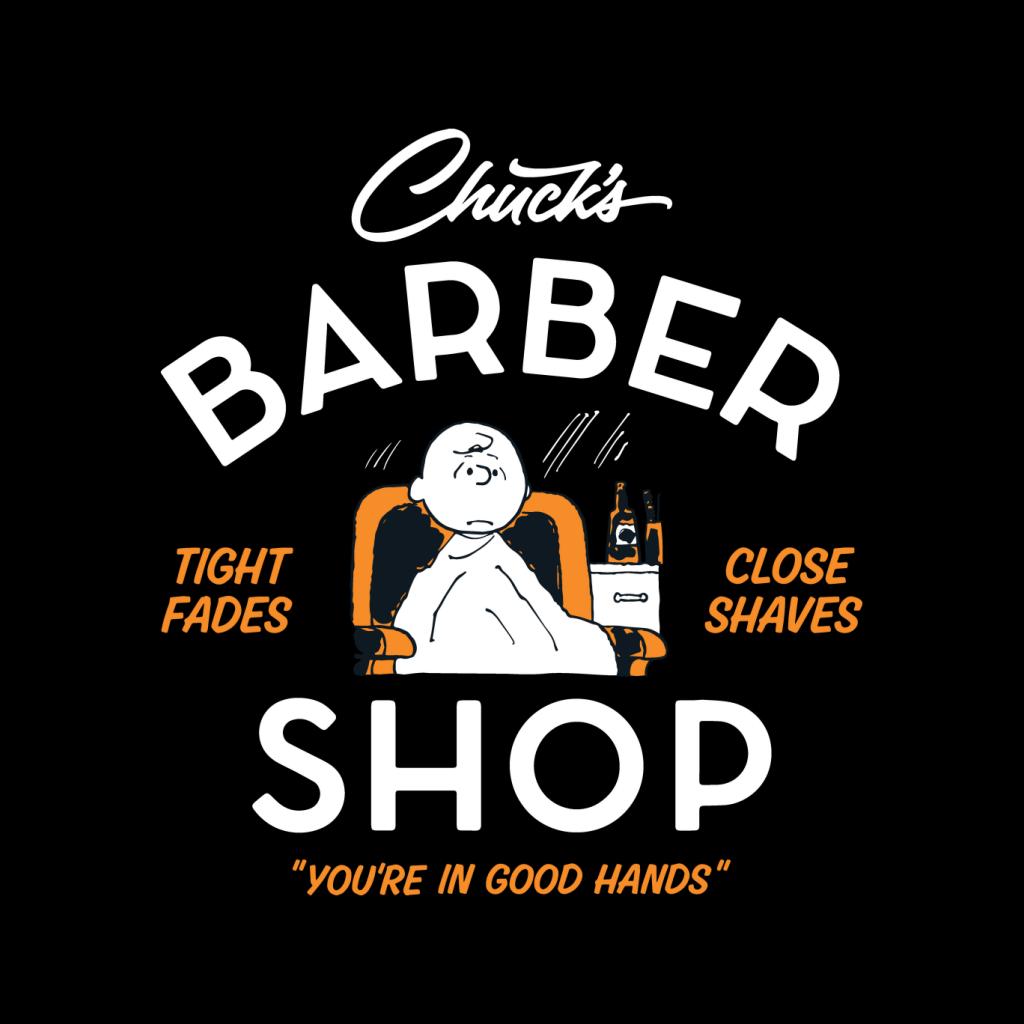 Peanuts Charlie Brown Chucks Barber Shop Women's Hooded Sweatshirt-ALL + EVERY