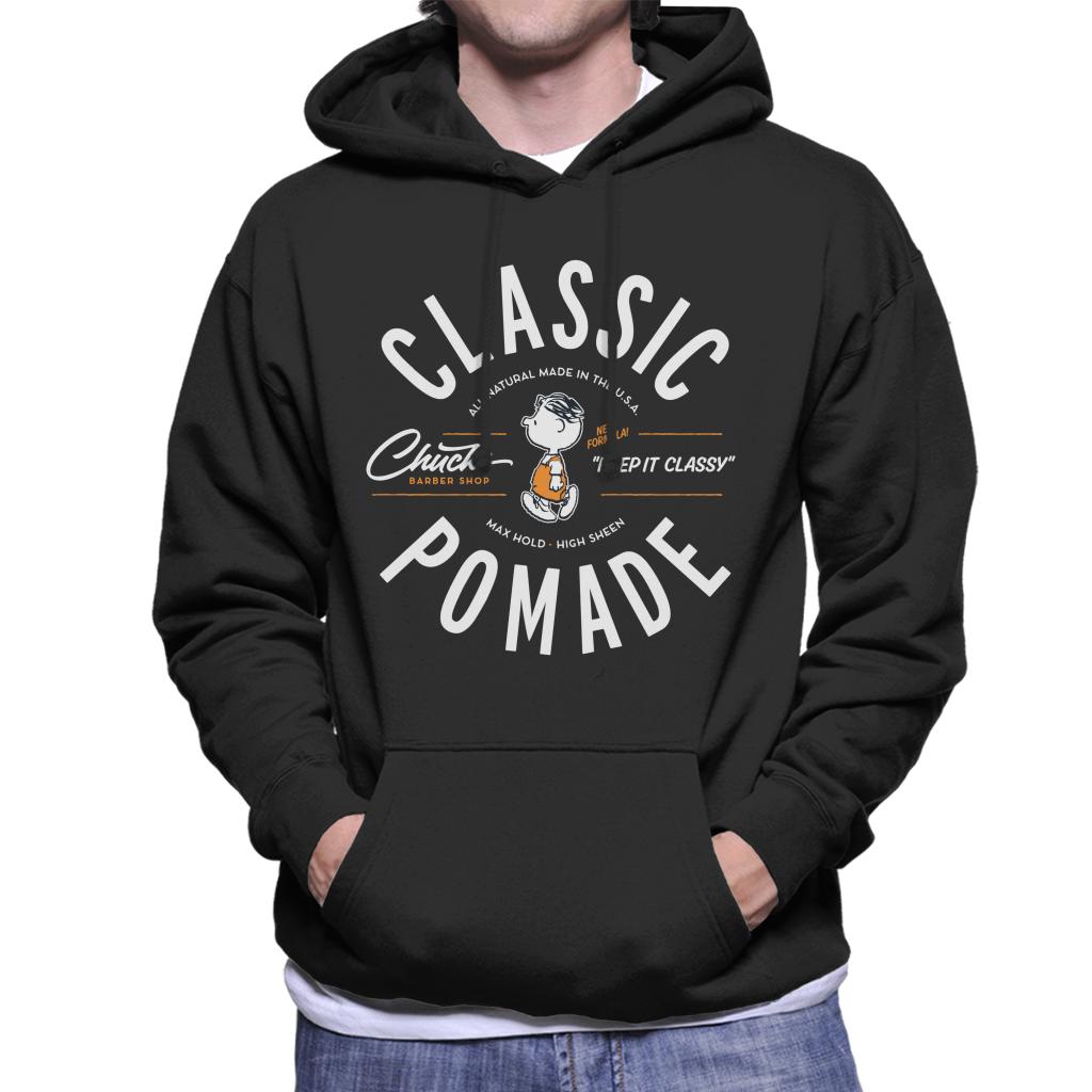 Peanuts Shermy Classic Pomade Men's Hooded Sweatshirt-ALL + EVERY