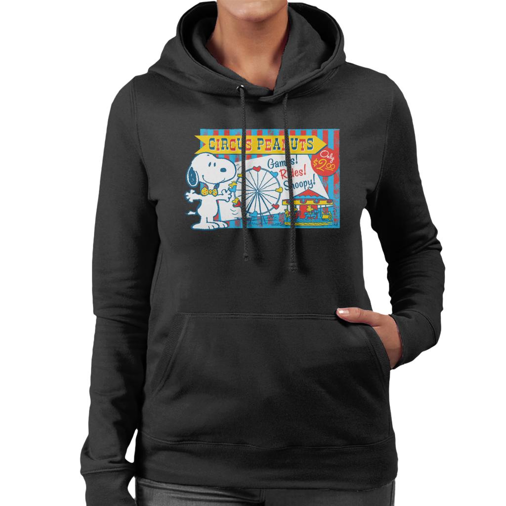 Peanuts Snoopy Circus Games And Rides Women's Hooded Sweatshirt-ALL + EVERY