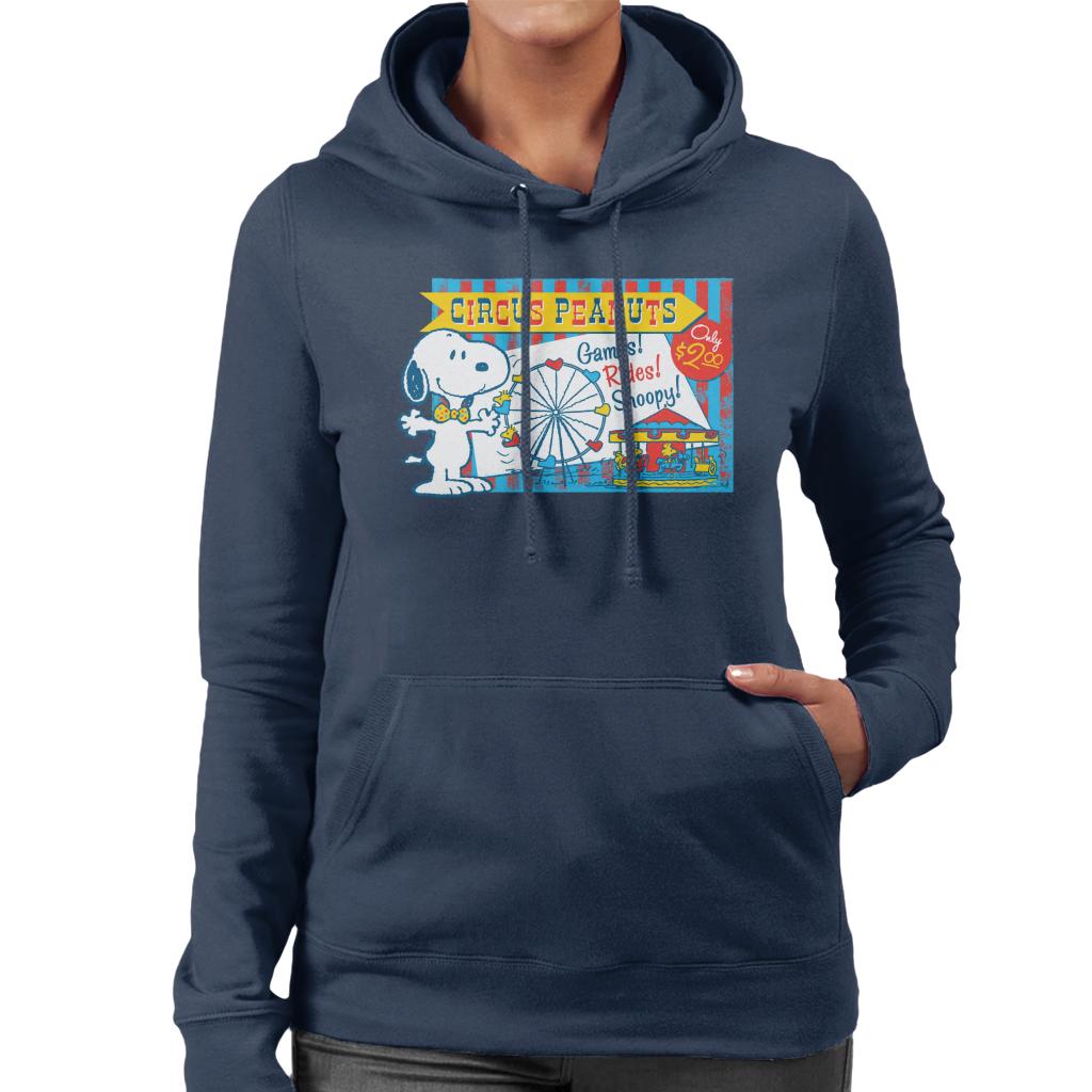 Peanuts Snoopy Circus Games And Rides Women's Hooded Sweatshirt-ALL + EVERY