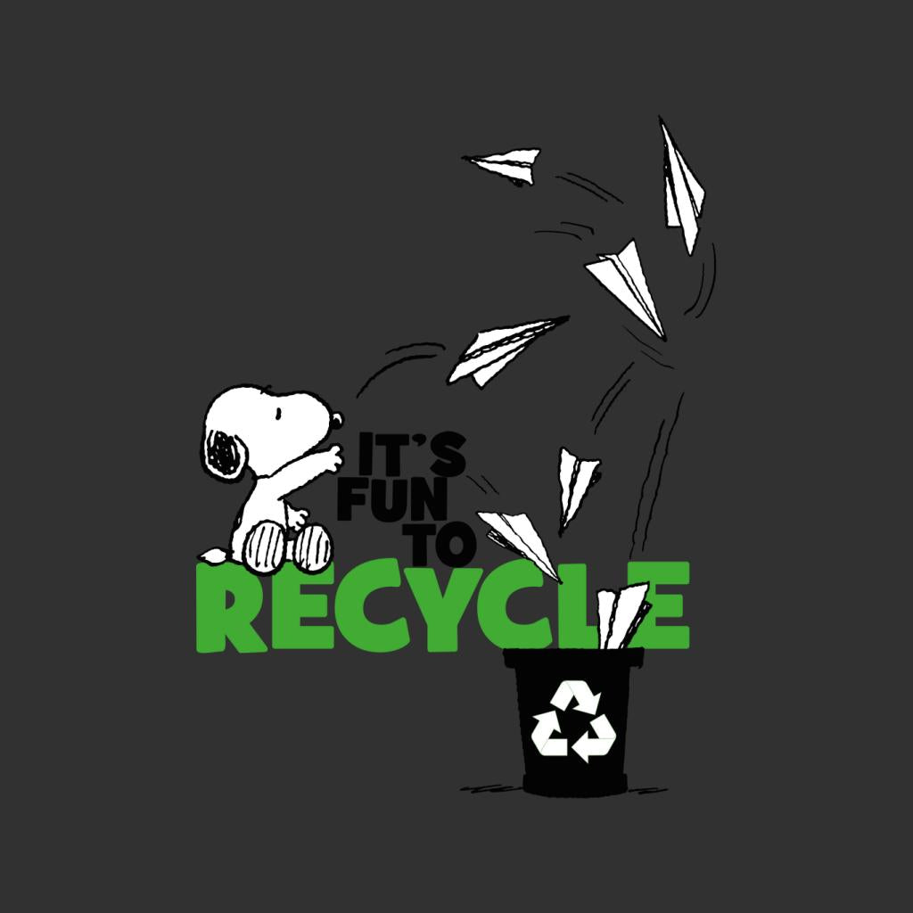 Peanuts Snoopy Its Fun To Recycle Men's Sweatshirt-ALL + EVERY