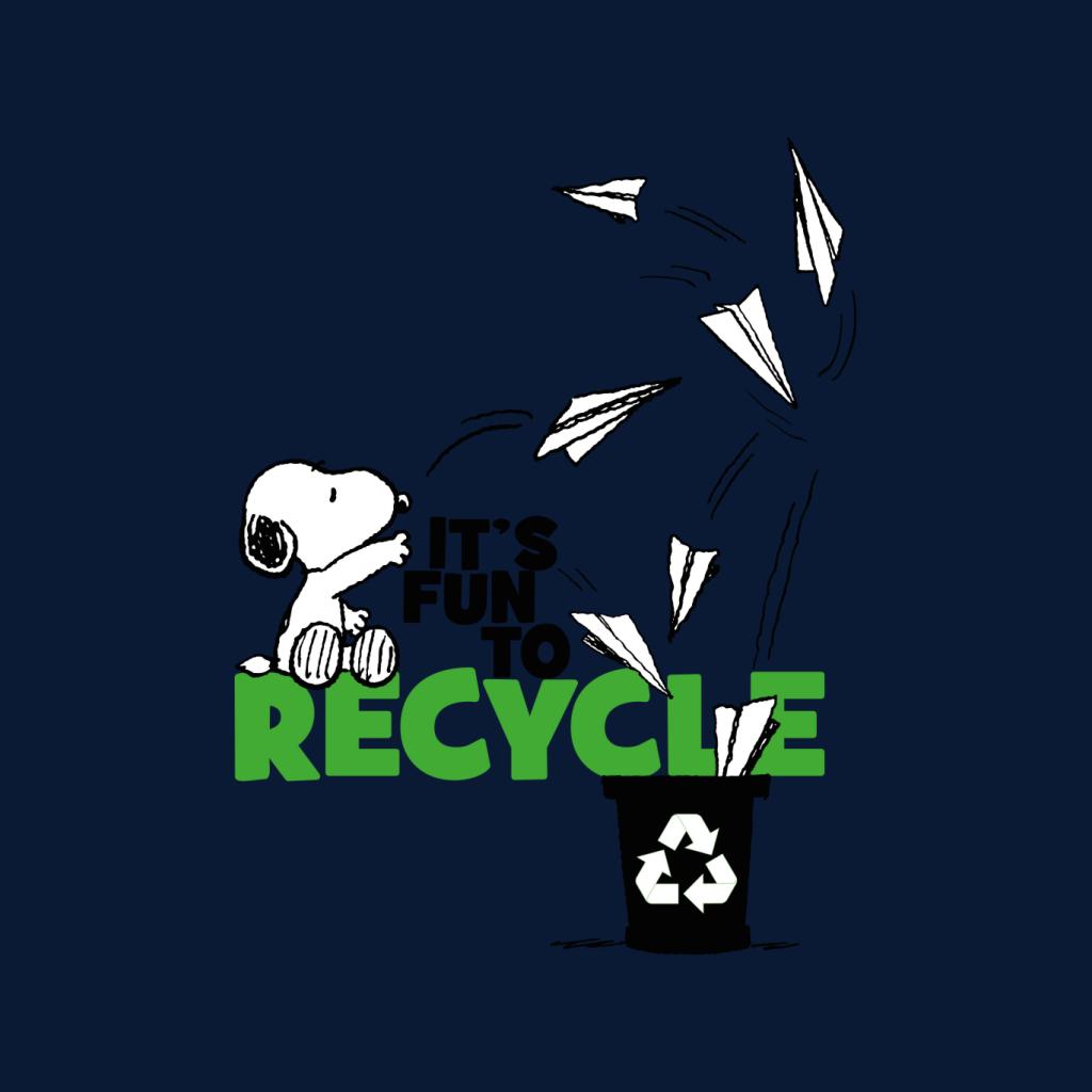 Peanuts Snoopy Its Fun To Recycle Men's Sweatshirt-ALL + EVERY
