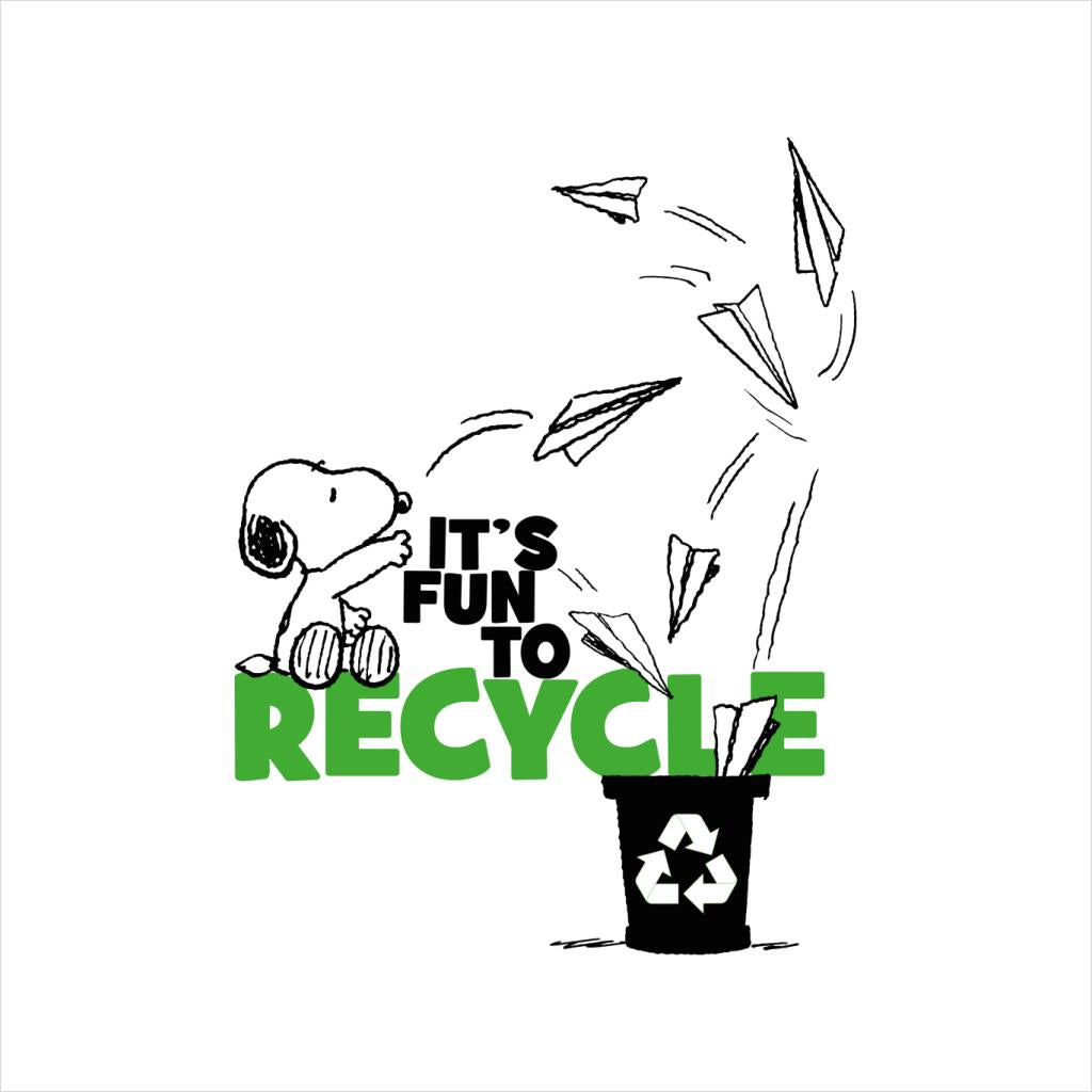 Peanuts Snoopy Its Fun To Recycle Men's Sweatshirt-ALL + EVERY