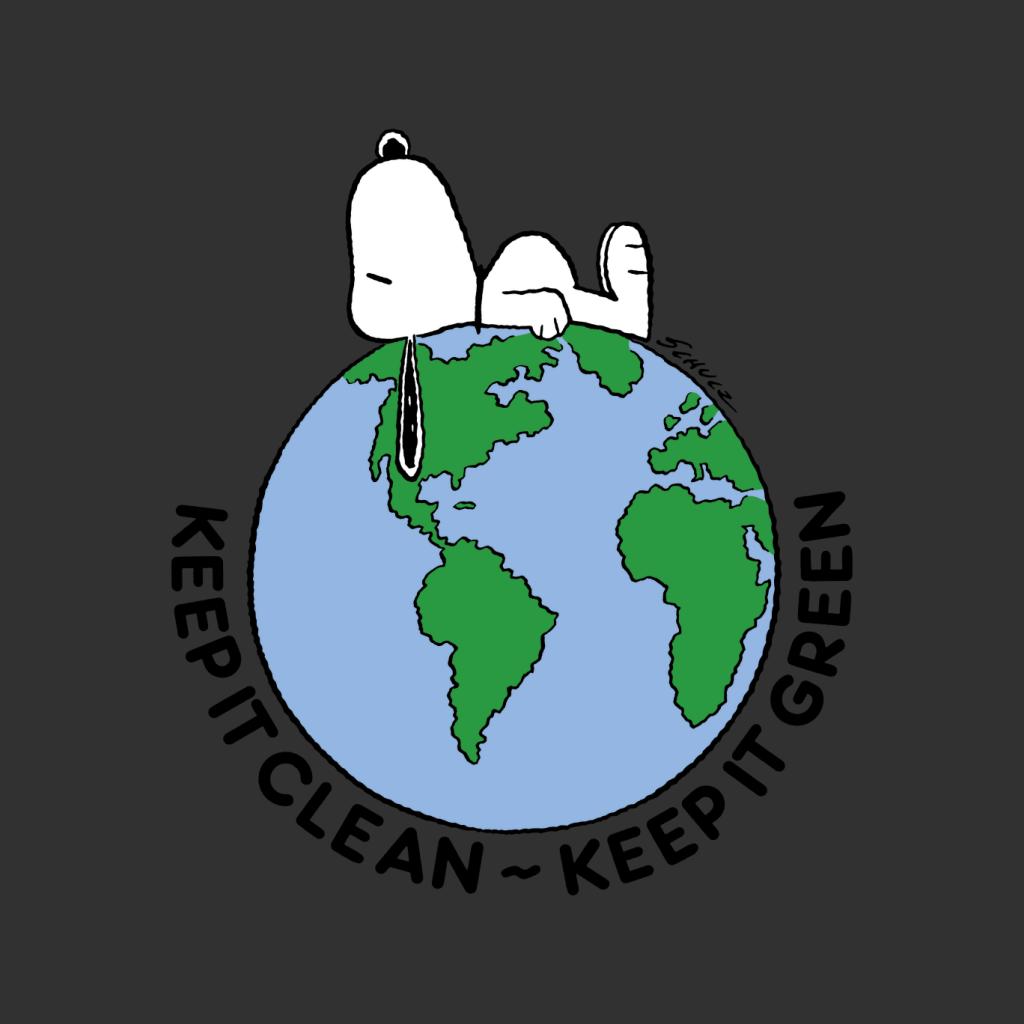 Peanuts Snoopy Keep It Green Men's Sweatshirt-ALL + EVERY