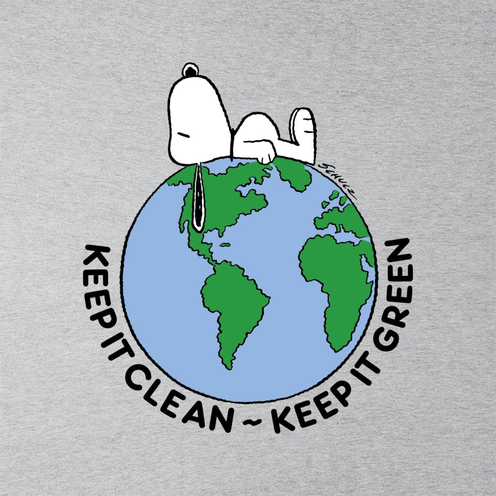 Peanuts Snoopy Keep It Green Men's Sweatshirt-ALL + EVERY