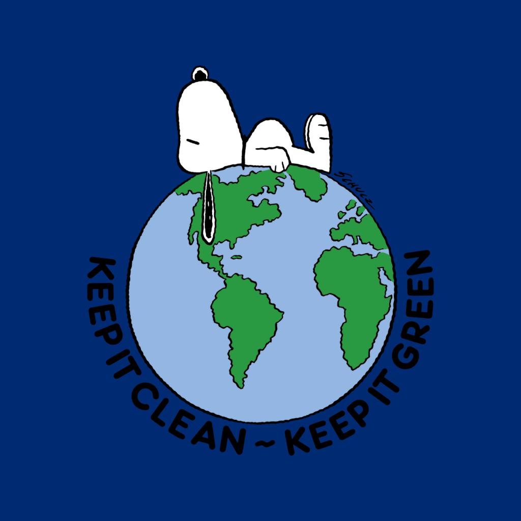 Peanuts Snoopy Keep It Green Men's Sweatshirt-ALL + EVERY