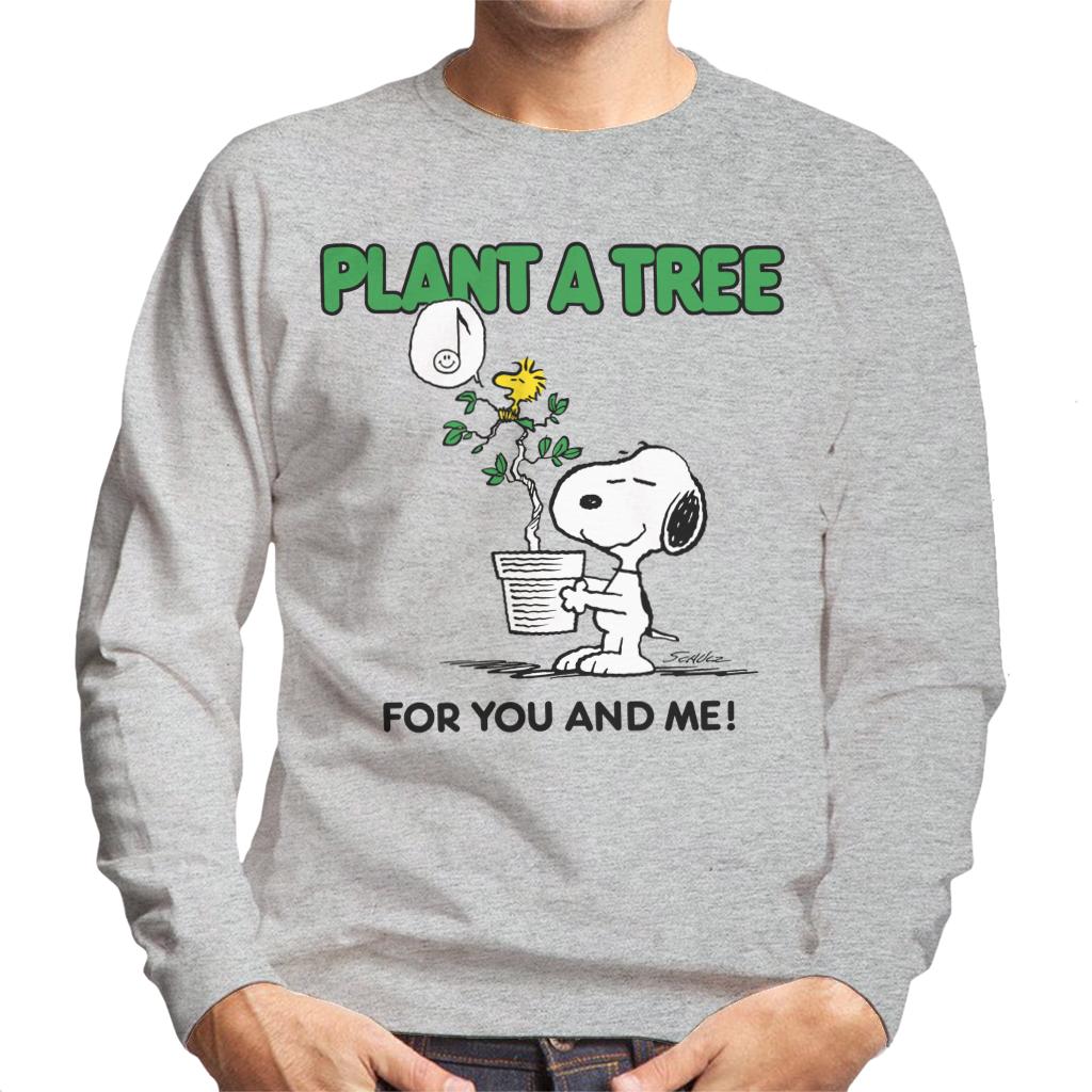 Peanuts Snoopy Plant A Tree Men's Sweatshirt-ALL + EVERY