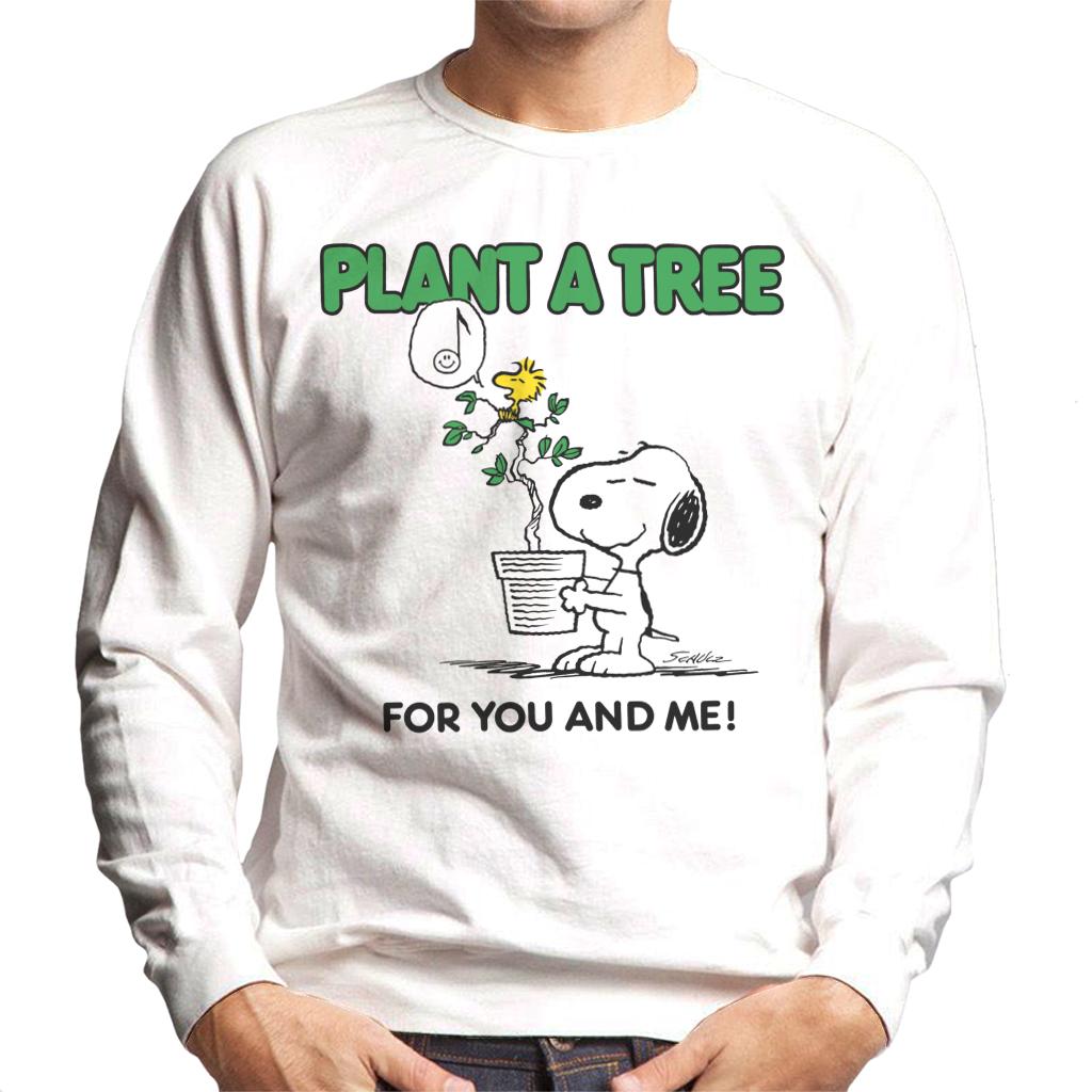 Peanuts Snoopy Plant A Tree Men's Sweatshirt-ALL + EVERY