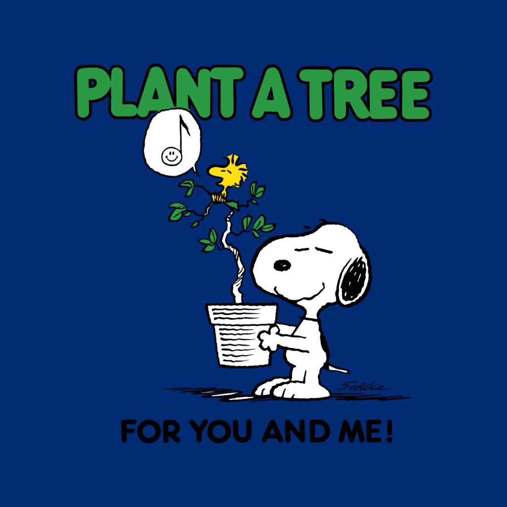 Peanuts Snoopy Plant A Tree Women's Hooded Sweatshirt-ALL + EVERY