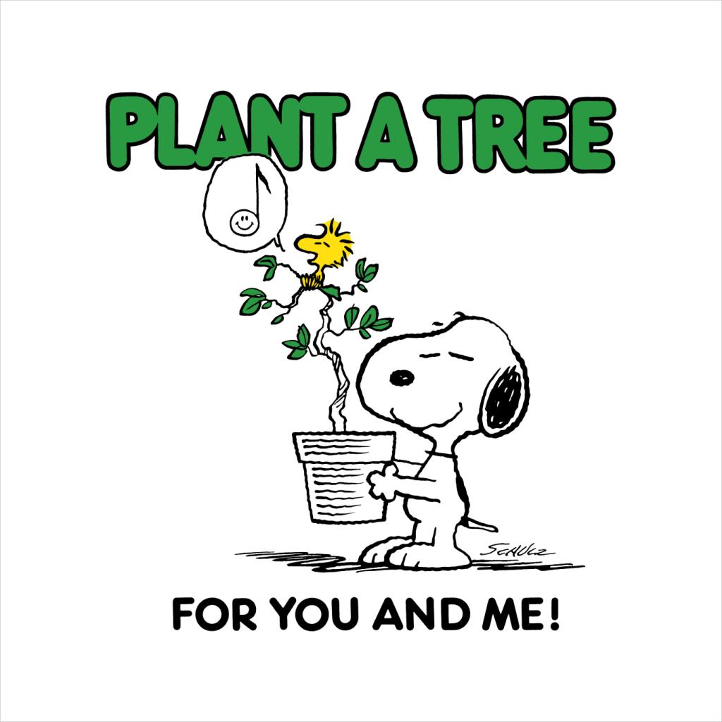 Peanuts Snoopy Plant A Tree Women's T-Shirt-ALL + EVERY