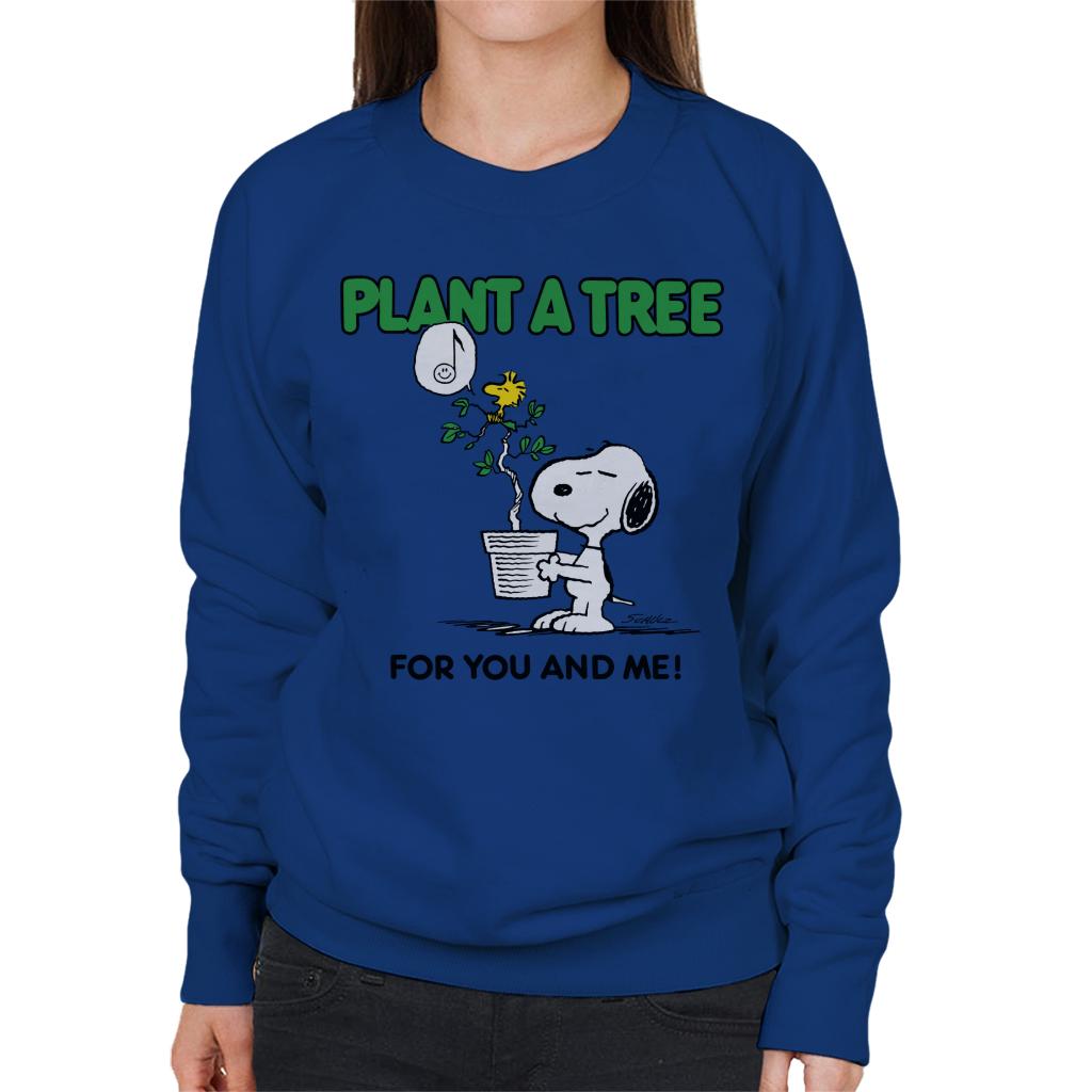 Peanuts Snoopy Plant A Tree Women's Sweatshirt-ALL + EVERY