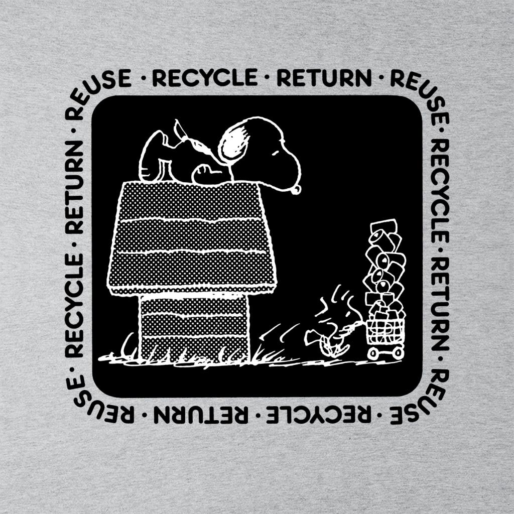 Peanuts Snoopy Recycle Return Reuse Women's T-Shirt-ALL + EVERY