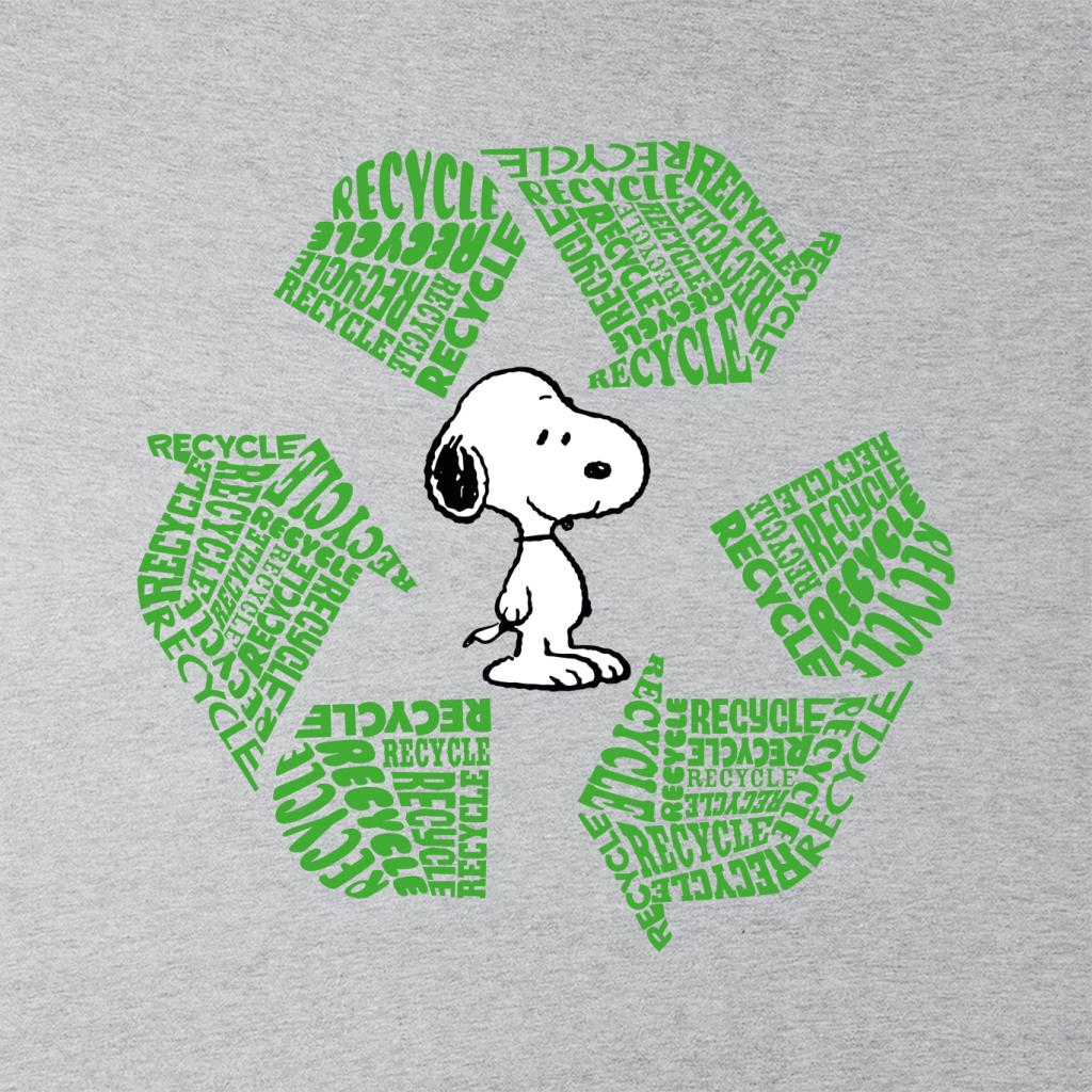 Peanuts Snoopy Recycle Sign Women's T-Shirt-ALL + EVERY