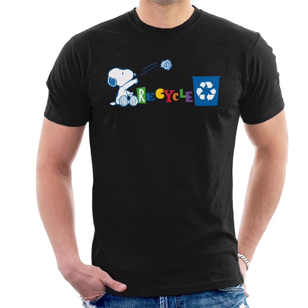 Peanuts Snoopy Recycle Men's T-Shirt-ALL + EVERY