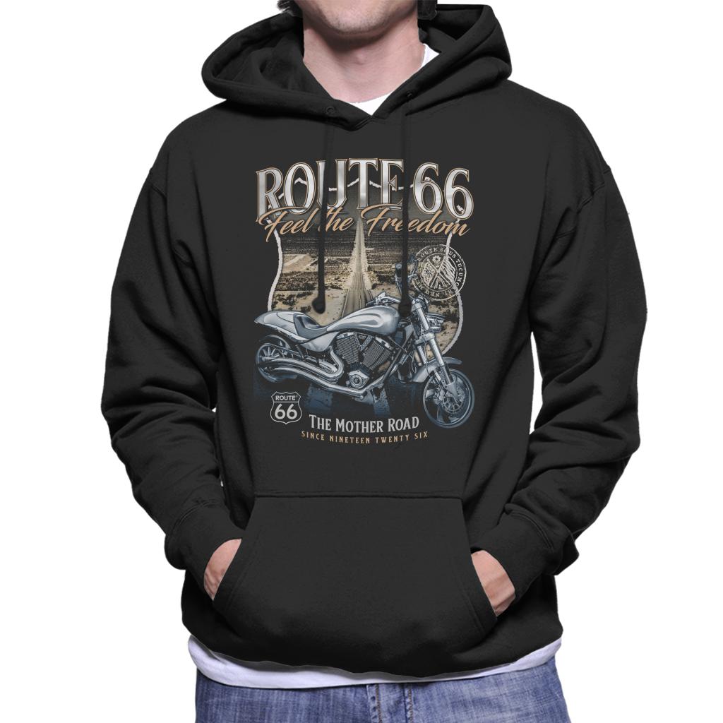 Route-66-Mother-Road-Feel-The-Freedom-Mens-Hooded-Sweatshirt